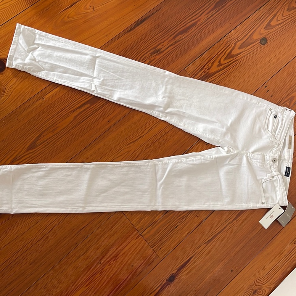 AG The Stevie Slim Straight - White